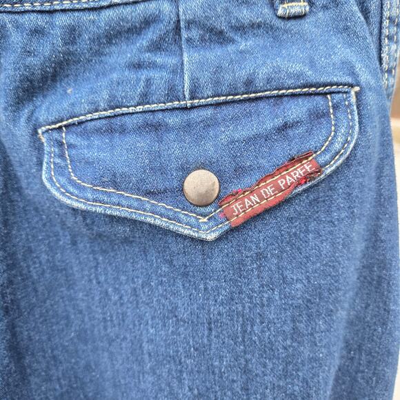 Vintage Jean de Paree Women's Jeans Pleated size 11/12 High Waist Straight Leg - Picture 4 of 14